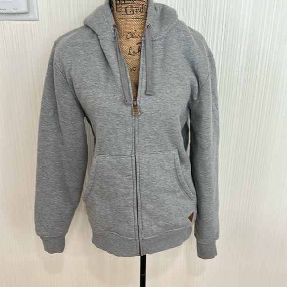 Gray Women's Hoodie Jacket - Picture 1 of 8